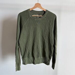 $98 NWT Unsubscribed Cozy Fleece Sweatshirt in Olive Sz X-Small